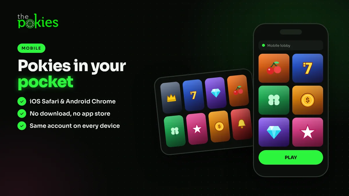 The Pokies 119 on mobile: pokies in iOS Safari and Android Chrome with no app download